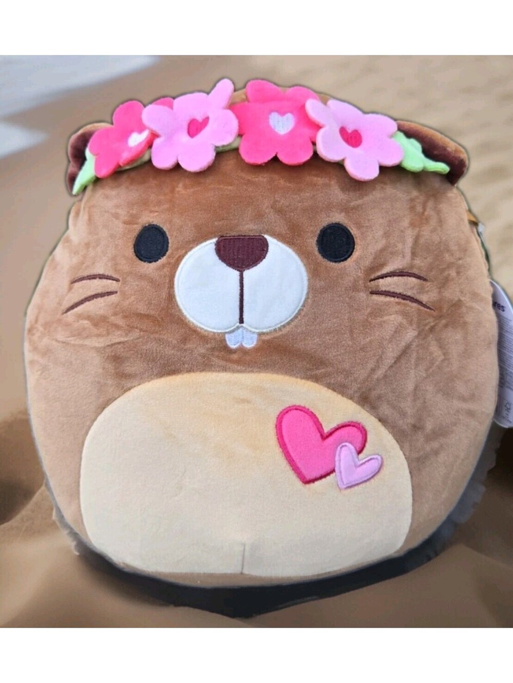 Squishmallow 16” CHIP the Beaver FuzzAmallow (by Squishmallow) - Tags Jazwares
